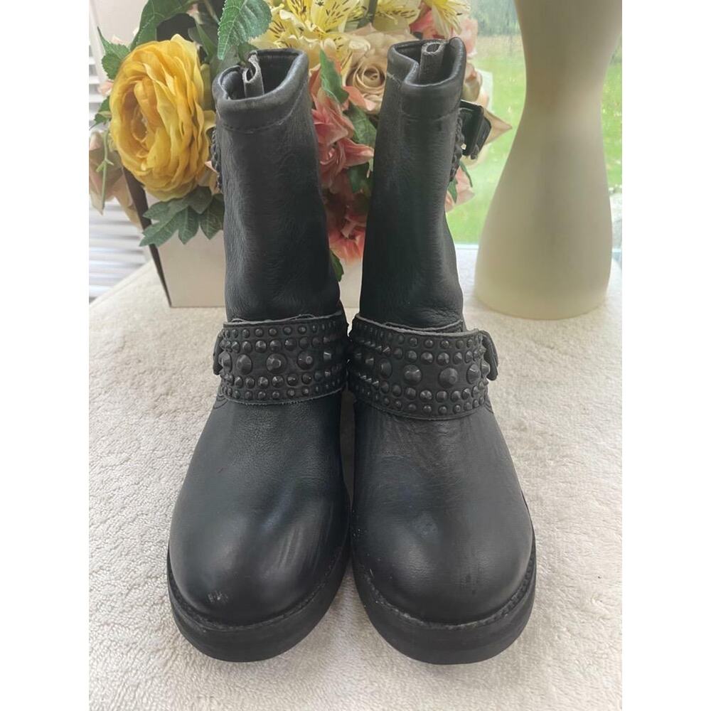A.S.H Rebel stud moto combat boots 37 (BOTA500 - Picture 2 of 7